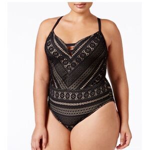 Bleu Rod Beattie One Piece Bathing Suit 16W NWOT